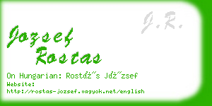 jozsef rostas business card